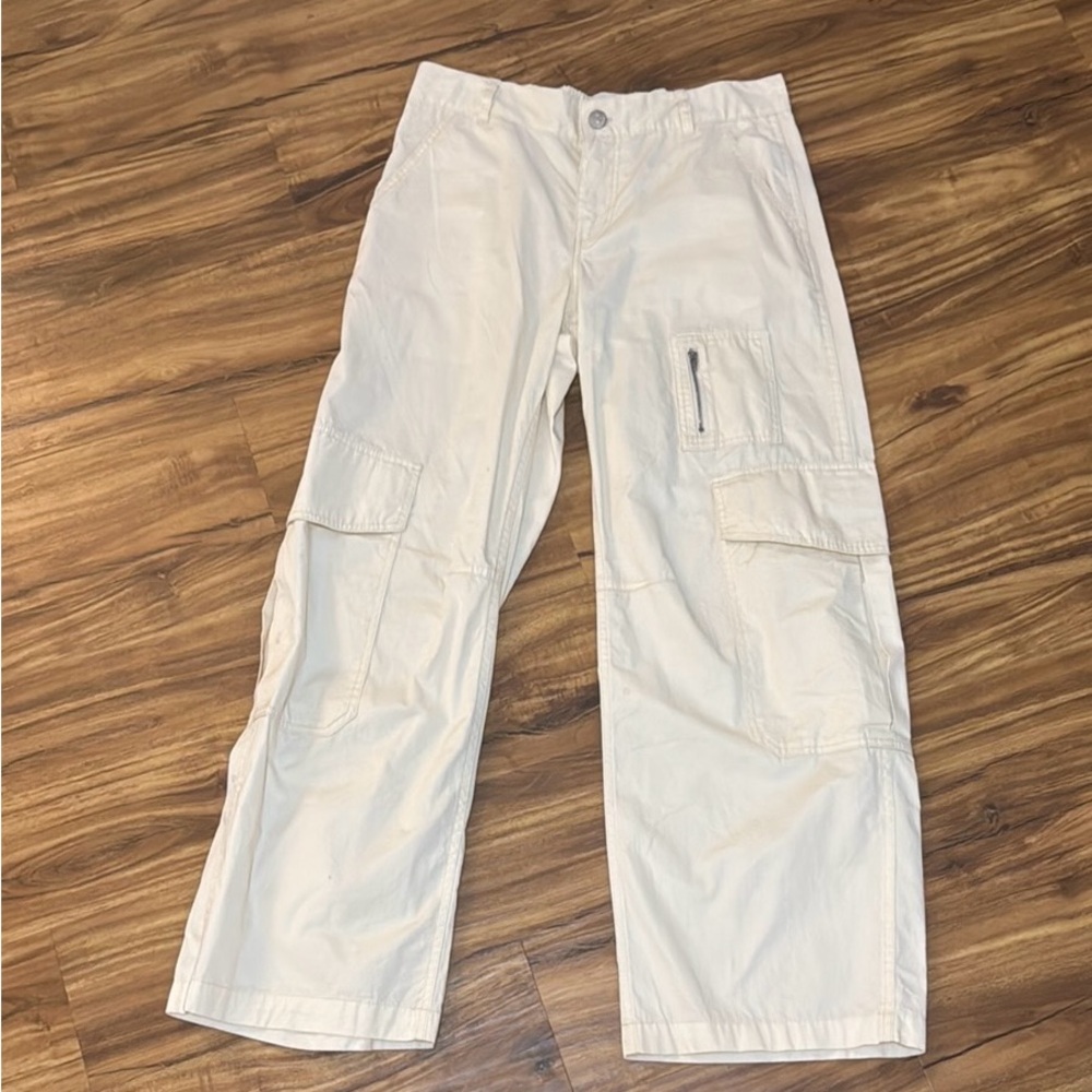 Women’s Urban Outfitters Cream Cargo Pants